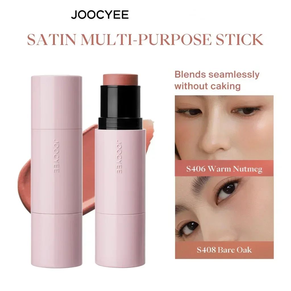 JOOCYEE Fard GLAZED MULTI-VOSO STICK Fard SATIN a lunga durata per occhi e guance Cosmetici originali per il trucco reale