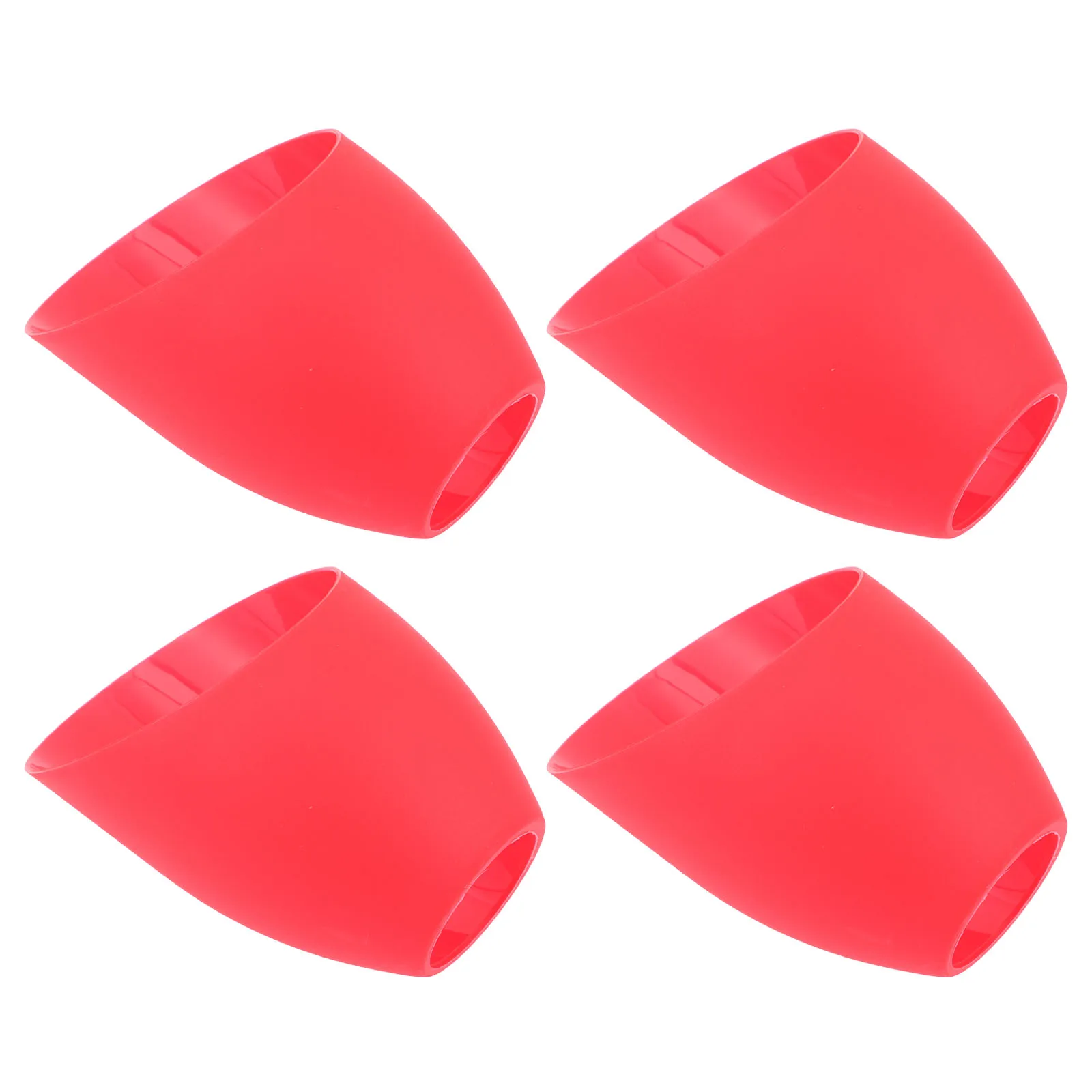 

4pcs Horseshoe Lampshade Plastic Table Lamp Cover Orange Replacement Globe Bedroom Living Room Study Lighting Accessories