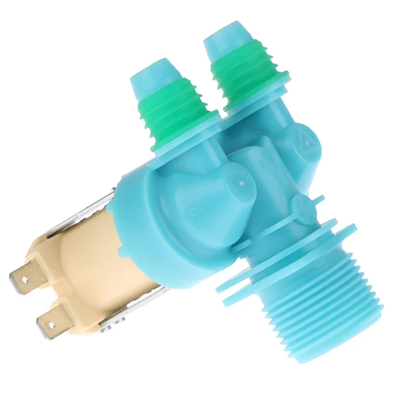 LECKL-1PCS C-225/19-A01 صمام مدخل المياه Dc62-00311C غسالة منافذ مزدوجة صمام مدخل المياه 220/240 فولت