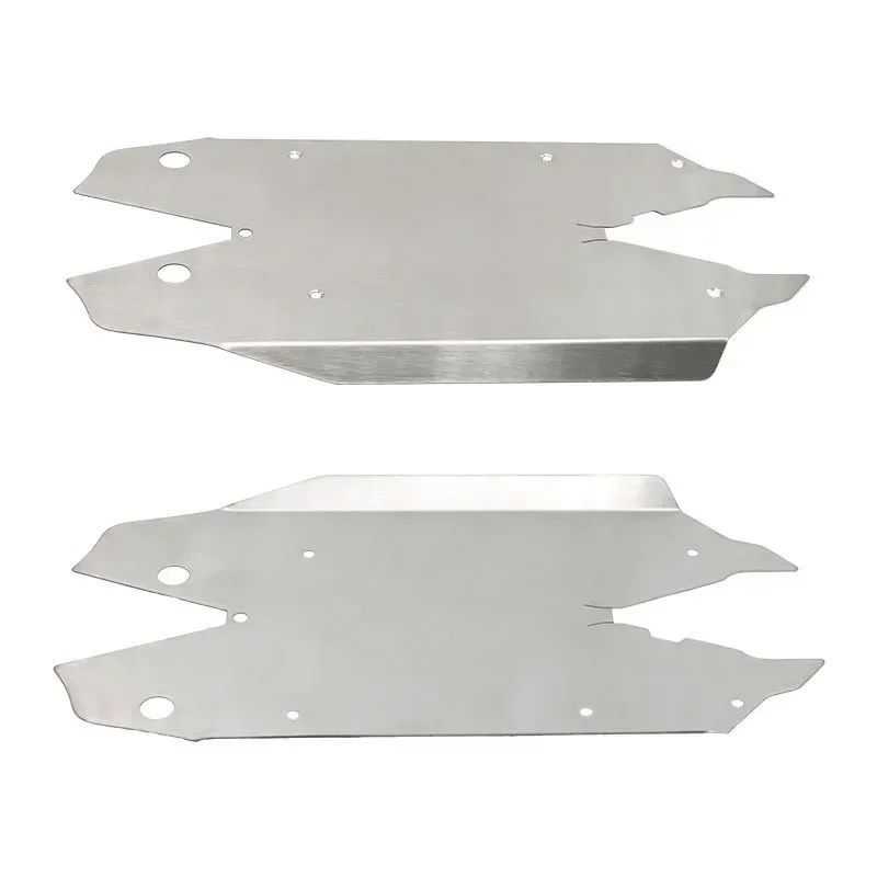 معدن الفولاذ المقاوم للصدأ الهيكل درع حماية حامي لوح التزلج ل Arrma 1/8 Mojave 4S 4X4 RC قطع غيار السيارات #5