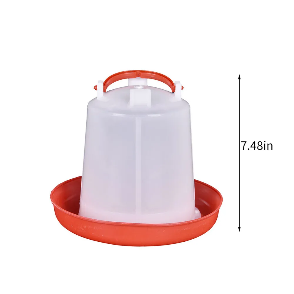 Poultry Water Dispenser Bucket,Chicken Farming Machine Bucket,Quail Drinking Water Bucket, Farm Chicken Coop Water Supply （1L）