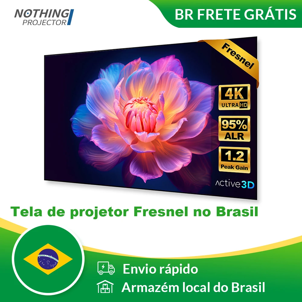 NP Alr شاشة رفض الضوء المحيط Alr UST شاشة إطار ثابت شاشة عرض فريسنل المنزلية