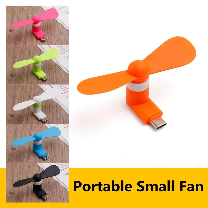 Creative Mini Portable Micro USB Fan 5v 1w Mobile Phone USB Gadget Fans Tester For Type C Cooling Hand Fan Phone Cooler