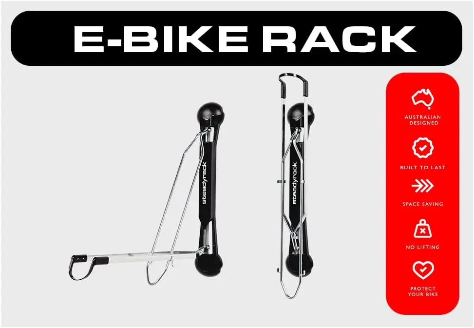 Bike Racks - eBike Rack - Wall Mounted Bike Rack Storage Solution for Your Home, Garage, or Bike Park - 2 Pack