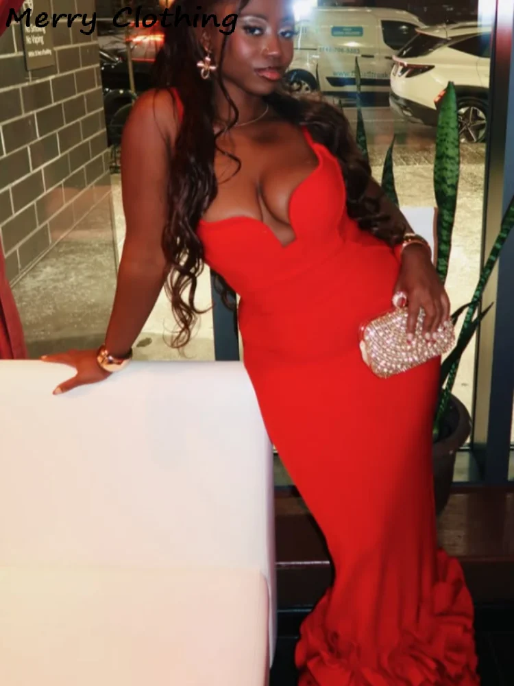 

Новое летнее женское платье 2026 года: сексуальное, с глубоким вырезом, на тонких бретелях, с цветочным подолом, регулируемыми бретелями, без спинки, длинное, приталенное