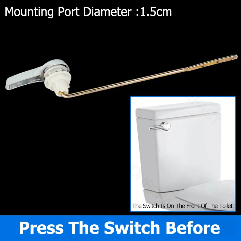 NULYLU Dual Flush Toilet Valve Kit With Push Button – Tank Repair Replacement For Bathroom, ABS Material