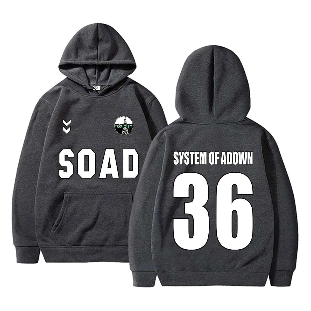 System of A Down Toxicity Football Style Graphic Hoodie Men Women Rock Vintage Oversized Sweatshirt Male Fleece Cotton Pullovers