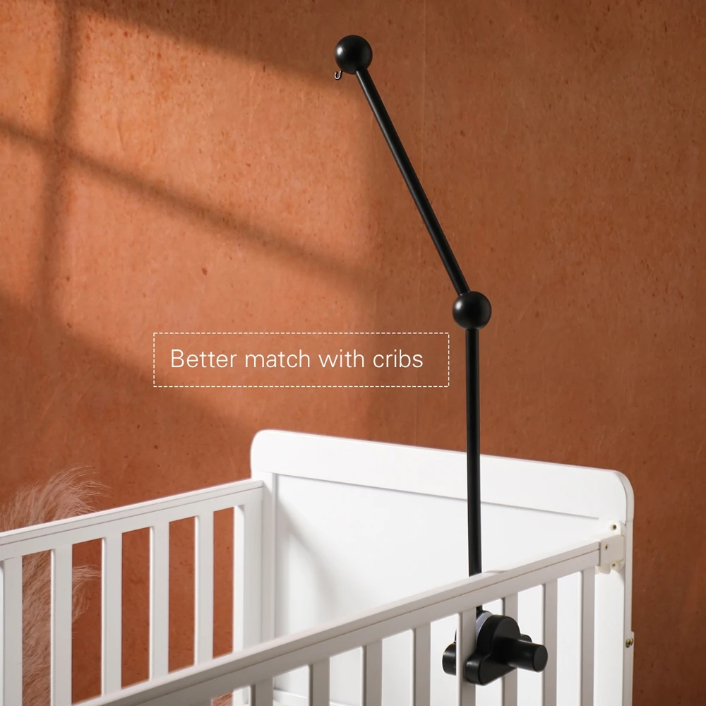 Baby Houten Bedbel Beugel 0-12 Maanden Bed Bel Beugel Houten Mobiele Pasgeboren Gehaakte Bed Bel Opknoping Speelgoed Newbaby rammelaar Speelgoed