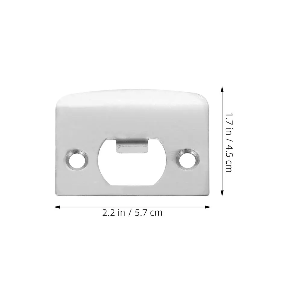6 pçs deadbolt greve placa de aço inoxidável kit reforço porta durável capa segurança deadbolt greve placa
