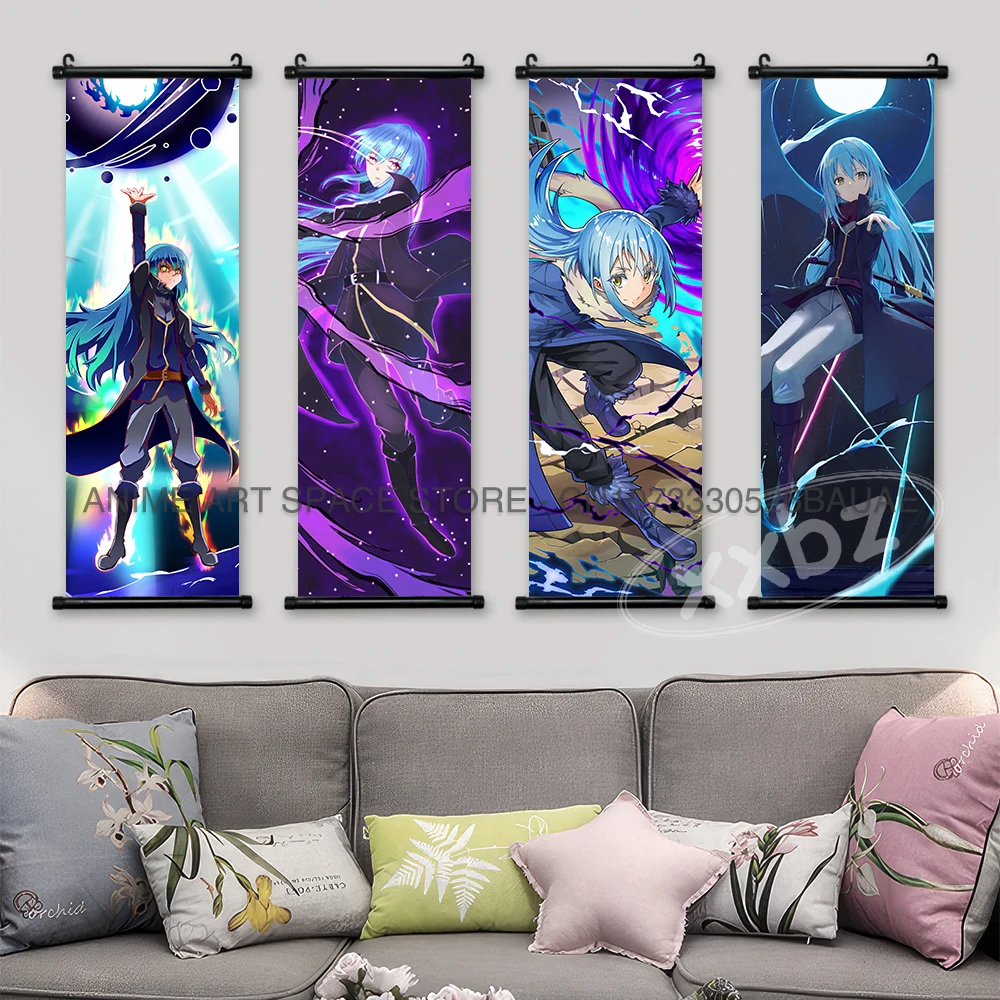 That Time I Got Reincarnated As A Slime Hanging Painting Rimuru Tempest Poster Wall Artwork Anime Scroll Picture Home Decoration