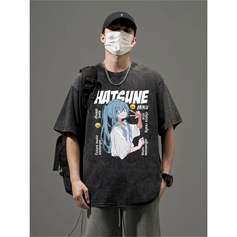 

Hatsune Miku Y2k Top Fashion 2026 New Women's T-shirts Casual Printed T-shirts Various Sizes Street T-shirts Printed