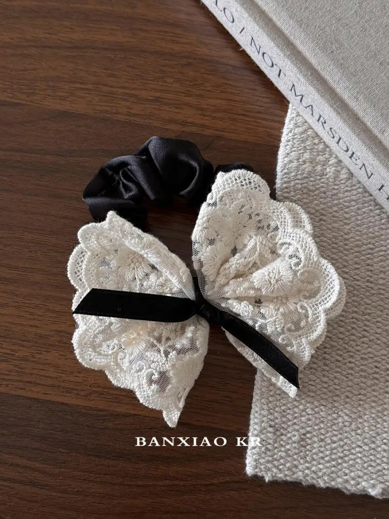 الفرنسية الرجعية مزدوجة الطبقات القوس الدانتيل الأمعاء الغليظة عقال جديد الشعر التعادل رباطات حبل الأزهار الشعر التبعي #6