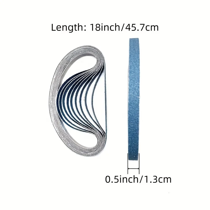 10/20 Pieces 10x330mm Sanding Belts Fused Alumina Zirconia 3/8