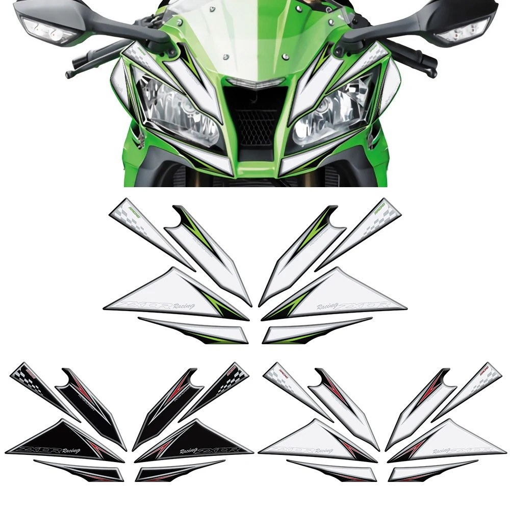 

For Kawasaki ZX10R ZX 10R Ninja 2011 Motorcycle Body Anti Scratch 3D Gel Front Fairing Protector Stickers Kit Waterproof
