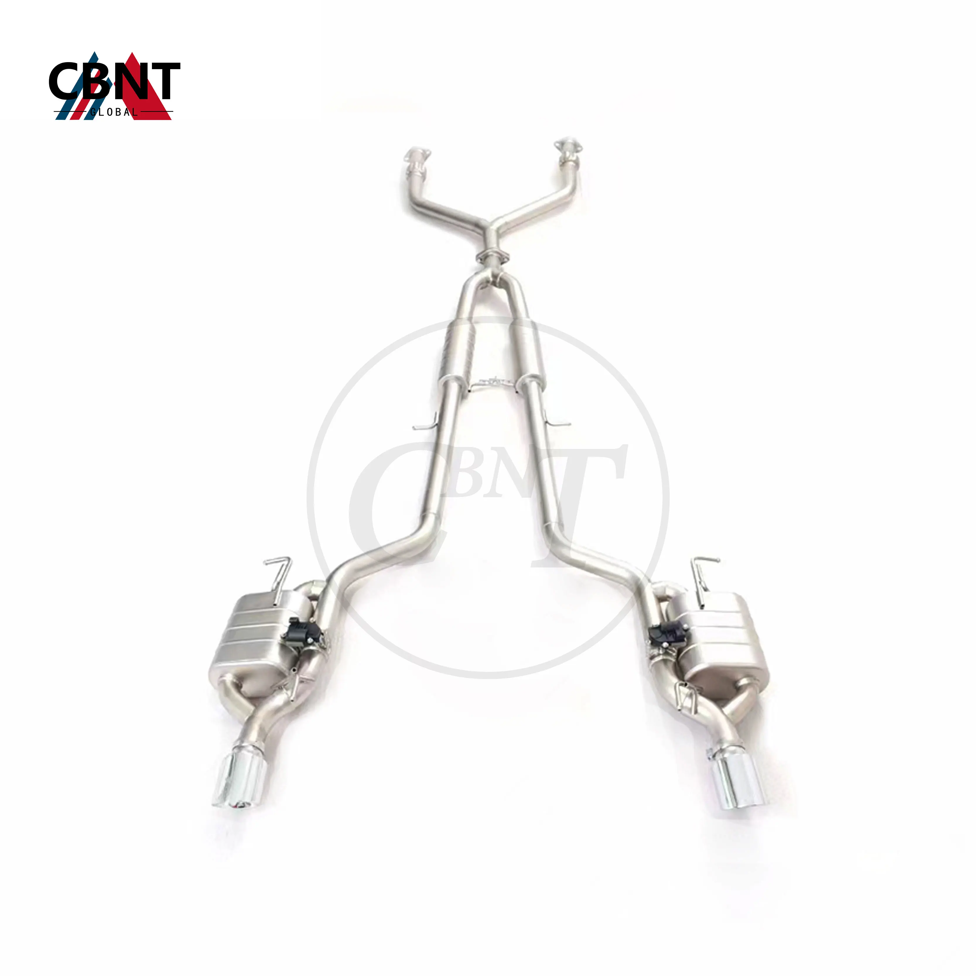 

CBNT Valved Exhaust-pipe for Infiniti G25 G35 G37 Exhaust System with Valve Muffler SS304 Performance Valvetronic Catback