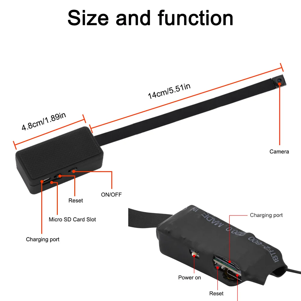 Mini HD 1080P DIY P2P Wifi Camera Wireless Remote viewing Webcam Video Recorder Motion Detection Miniature Camera Built in 600mA - Image 5