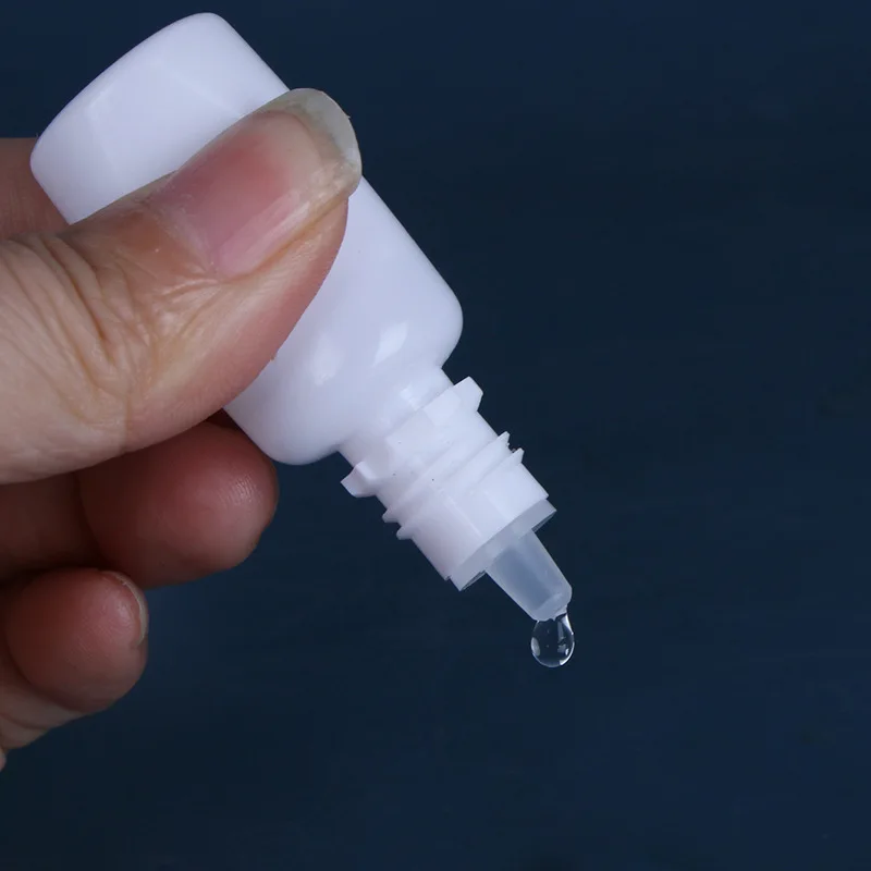 زجاجات قطارة بلاستيكية فارغة قابلة للعصر ، حاوية سائلة للعين ، غطاء لولبي لسائل الجفن ، تخزين الزيوت العطري ، 5 10: 50 #4