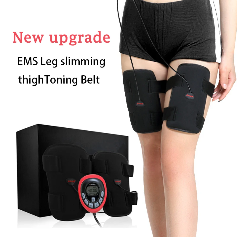 Massaggiatore elettrico per gambe Stimolatore muscolare Massaggio anticellulite alla coscia Allenatore per cintura dimagrante EMS Macchina per il