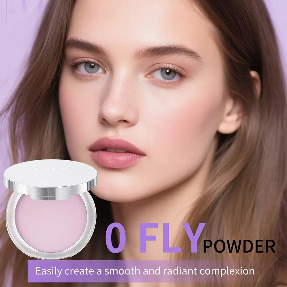 

1pcs Lavender Purple Giant Peeling Powder Transparency Honey Purple Shimmering Brightening Powder Oil Control Friendly Natural