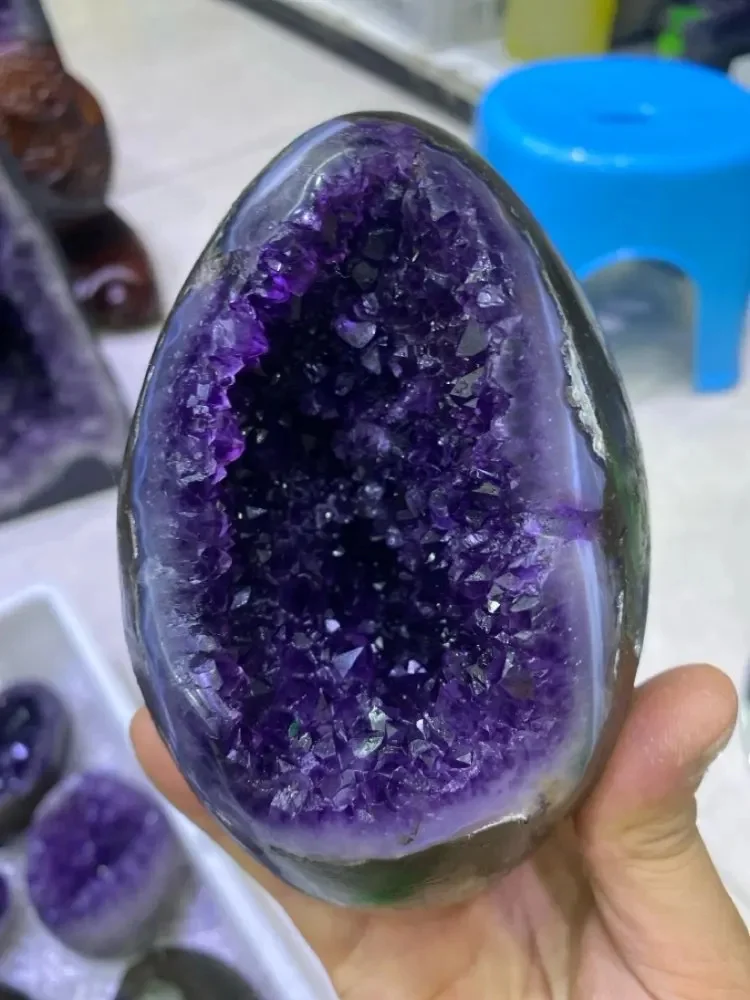 Natural Amethyst Cave Quartz Cluster Crystal Sample