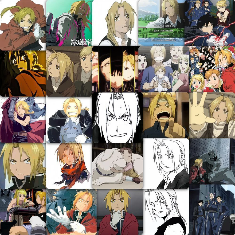 

10/30/59pcs Edward Elric Anime Stickers Fullmetal Alchemist Cartoon Sticker Laptop Skateboard Suitcase Phone Characters Decals