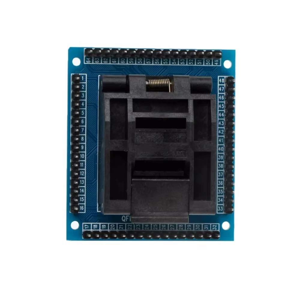 TQFP64 LQFP64 QFP64Socket adapter IC test socket burning 0.5m programmer STM32 QFP64 Socket Conversion Block