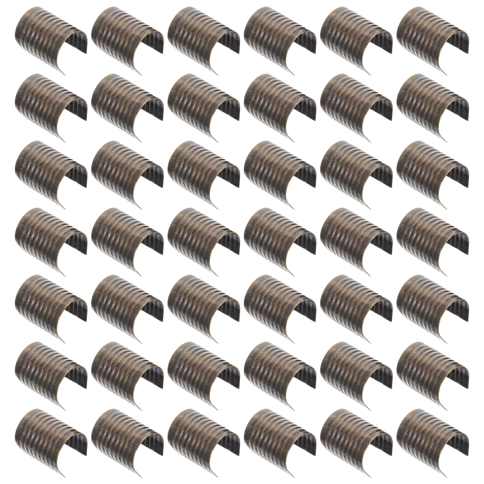 

100 Pcs Durable Cylindrical Crimp Clips for Rope Tassel Fastener Metal Jewelry DIY Craft Decor Accessories