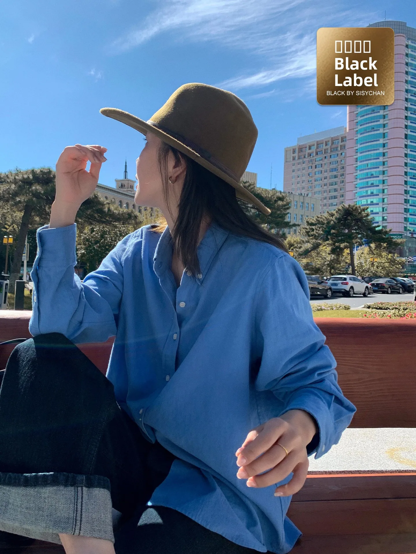 

Liberlin Sisy Bla Label Women's Loose Long Sve Cotton Flannel irt Autumn Winter Plaid Print Versatile Casual Sle Top