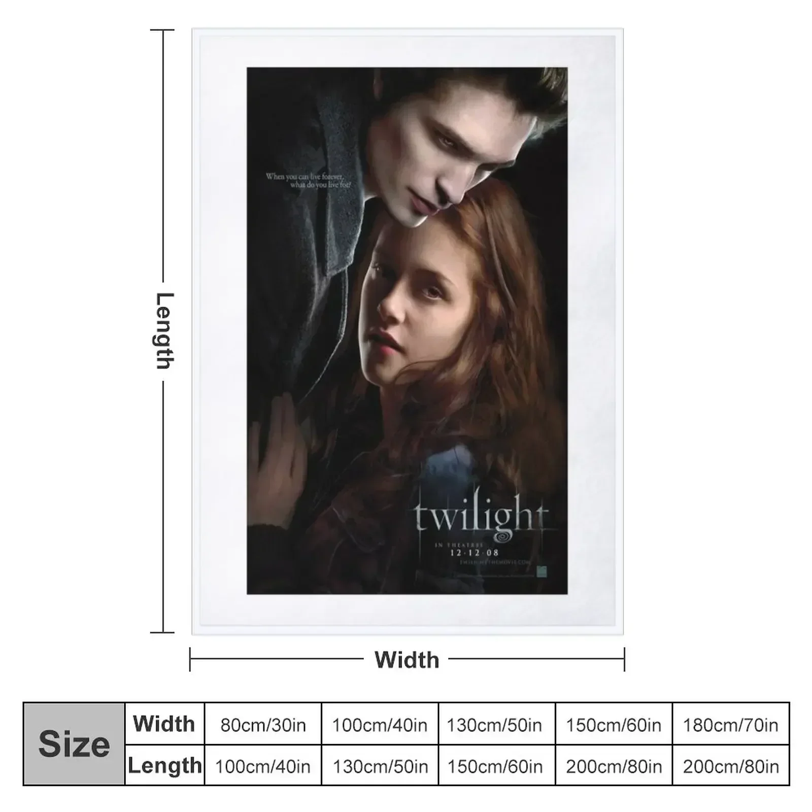 Twilight Classic Throw Blanket Blankets For Bed Personalized Gift Multi-Purpose wednesday Shaggy warm for winter Blankets