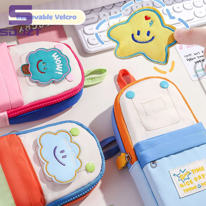Hot Sale Capacity Pencil Case For Small Star Schoolbag Color - Blocked Pencil Case Lt S A High Appearance Level Cute And Large