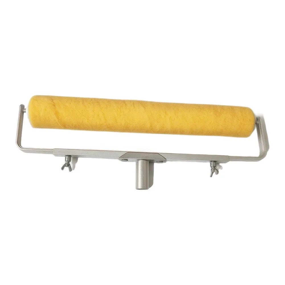 Sturdy Lambskin Roller Brush with Integrated Aluminum Frame for Long-Term Use in Artistic and Renovation Tasks