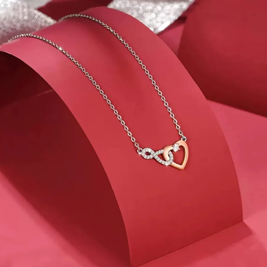 

Роскошное ожерелье из серебра 925 пробы в европейском и американском дизайне, женский изысканный аксессуар