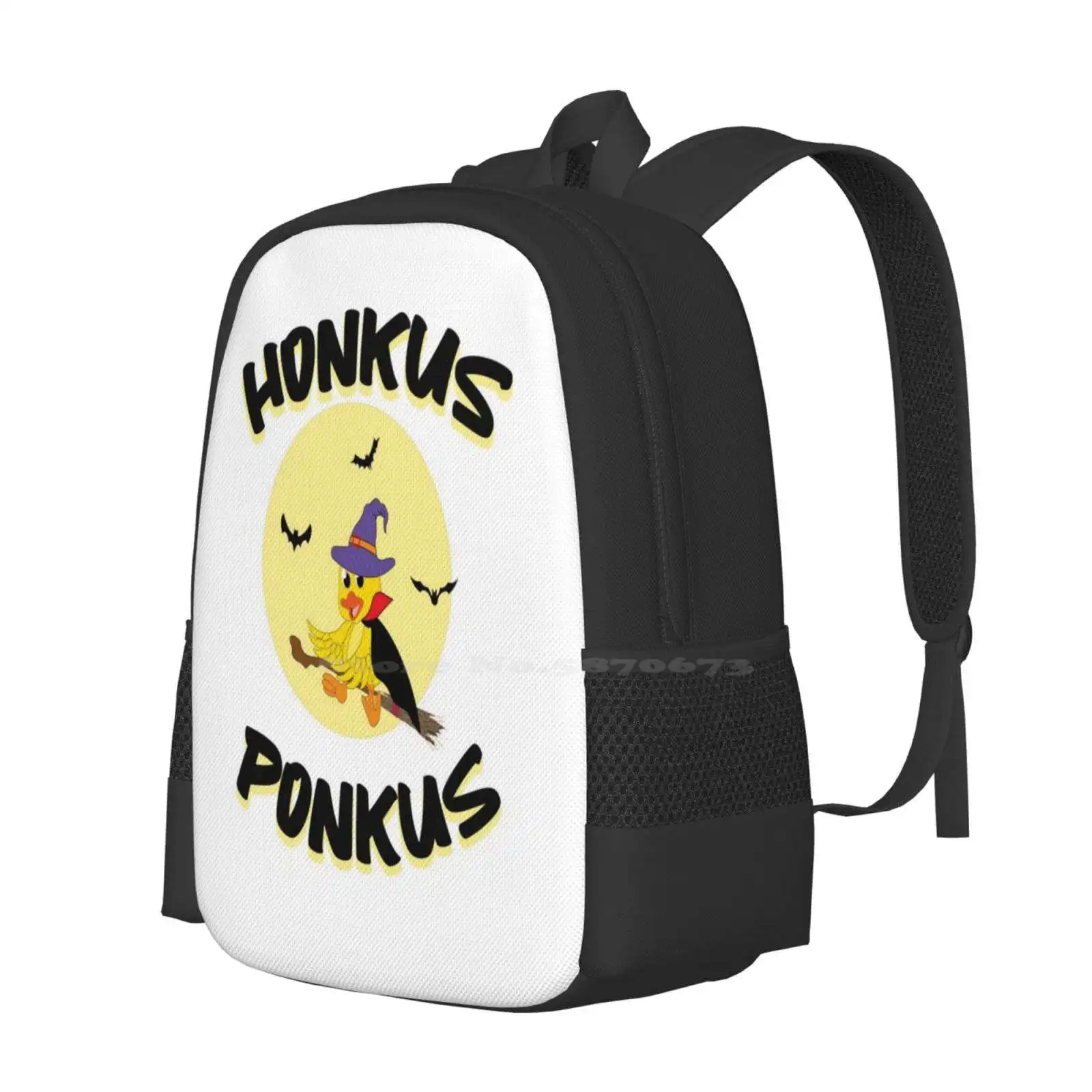 Funny Halloween Witches Duck Cute Honkus Ponkus: Funny Halloween Design For All Fearless Heros Hot Sale Schoolbag Backpack