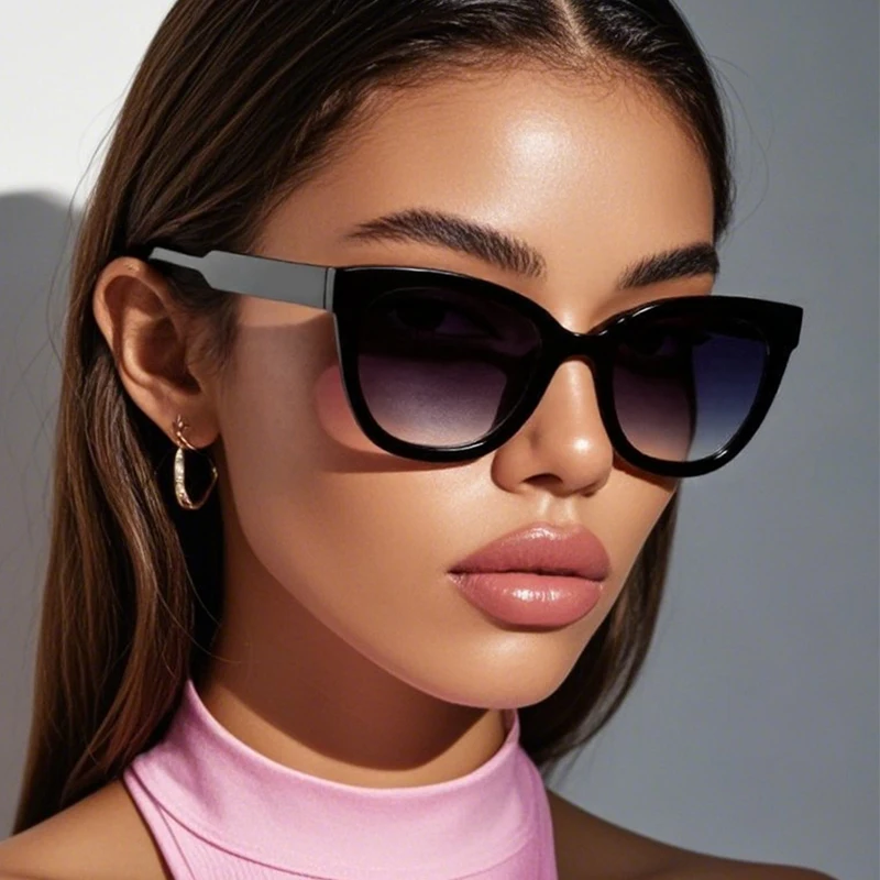 Motorcycle 1/3pcs Trendy Leopard Round Sunglasses Woman Fashion Cat Eye Sun Glasses Female Brand Design Classic Gradient Eyewear