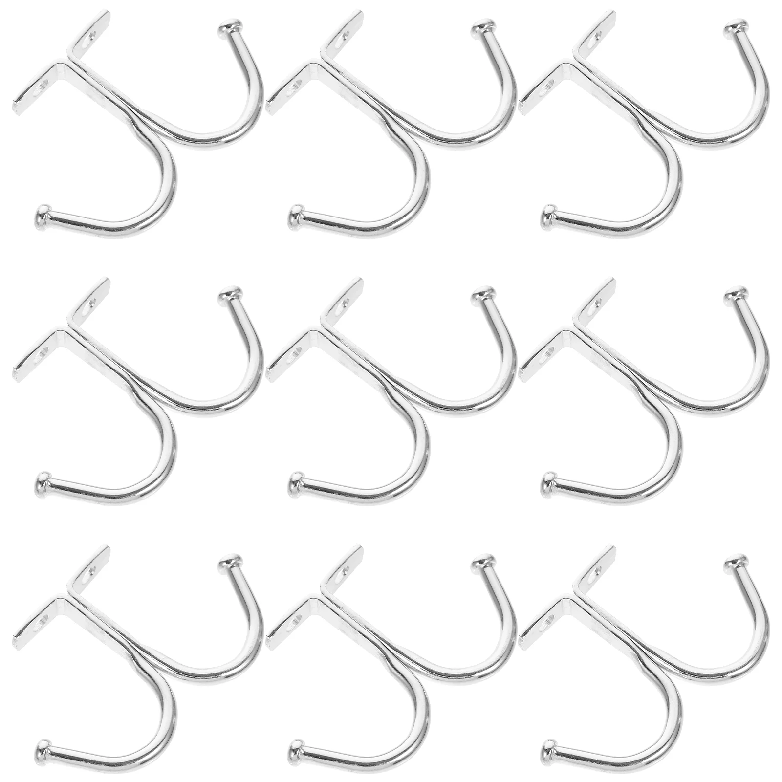 

10 Pcs Hook Accessories Household Decorative Wall Towel Hanging Hooks Iron Warehouse