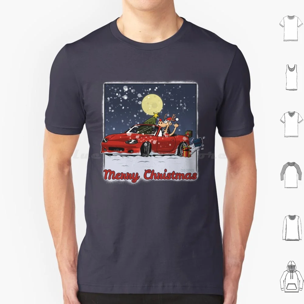 Mazda Mx5 Christmas-Carcorner T Shirt 6xl Cotton Cool Tee Carcorner Car Cars Cargram Graphic Vector Vectorart Street Camber Jdm