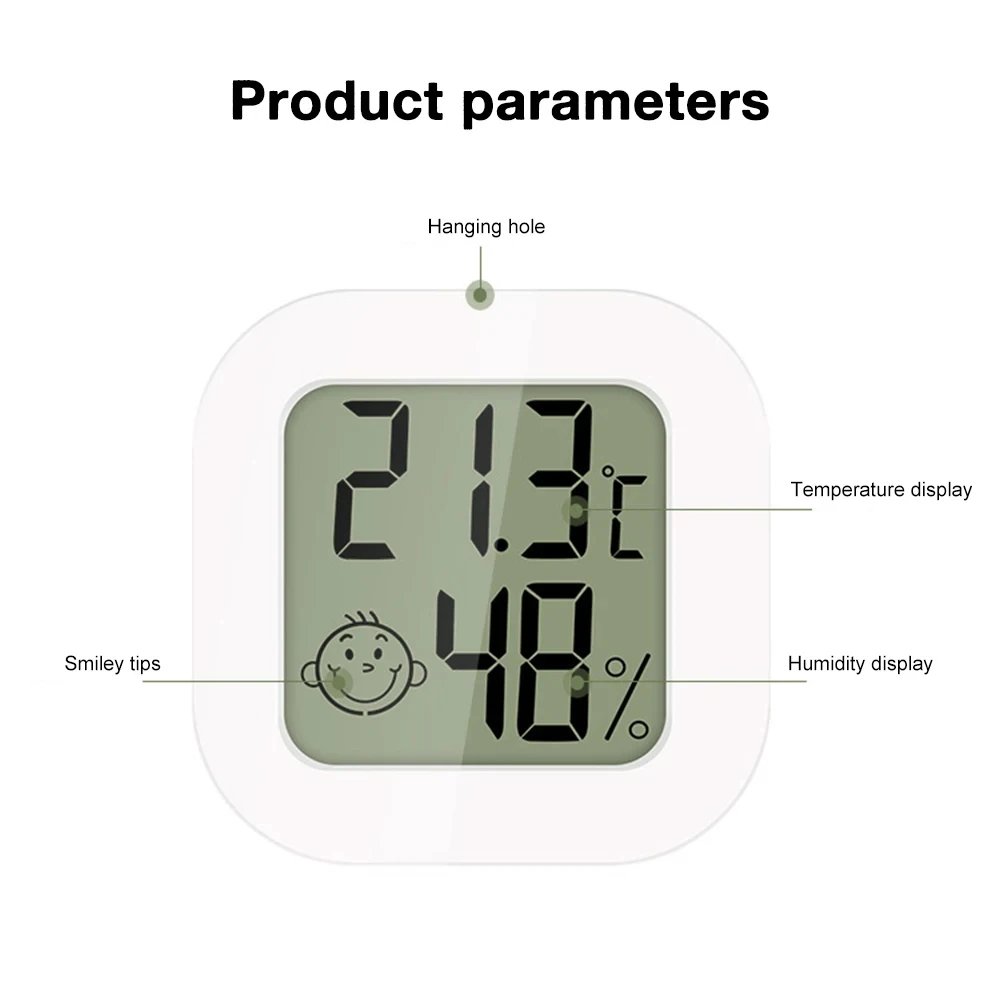 Hot Smart Thermometer Hygrometer LCD Digital Indoor Room Electronic Temperature Humidity Meter Sensor Gauge Home Weather Station