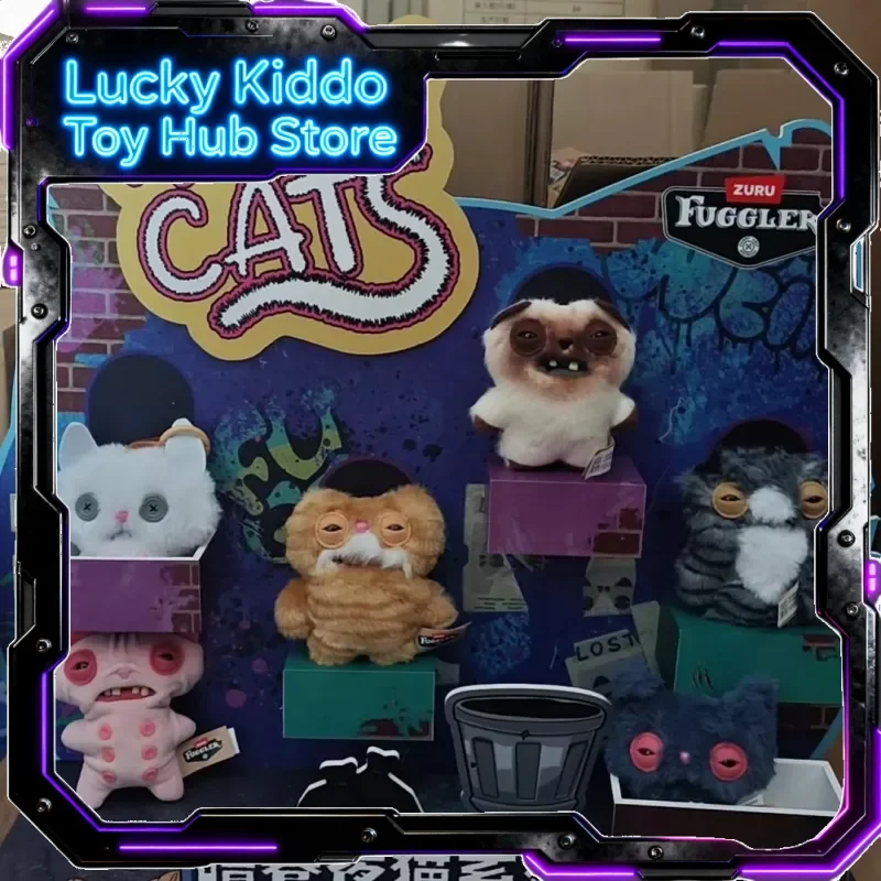 Nouveauté 2026 : Série Fuggler Alley Cats – Boîte Mystère Tendance – Jouets en Peluche Drôles et Mignons – Porte-clés Monstre – Pendentif de Sac à Collectionner pour les Fans