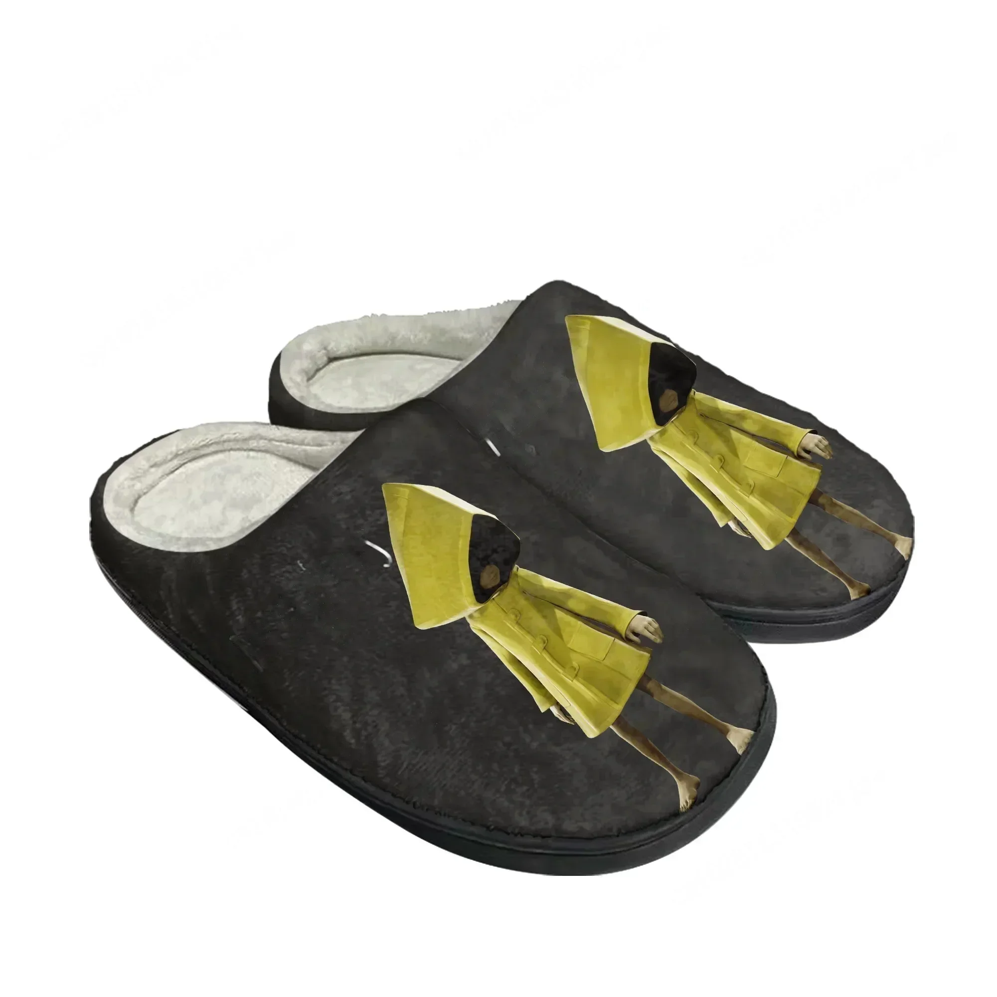 

Game Little Nightmares Home Cotton Slippers Mens Womens Plush Bedroom Casual Keep Warm Shoes Fashion Tailor Made Slipper
