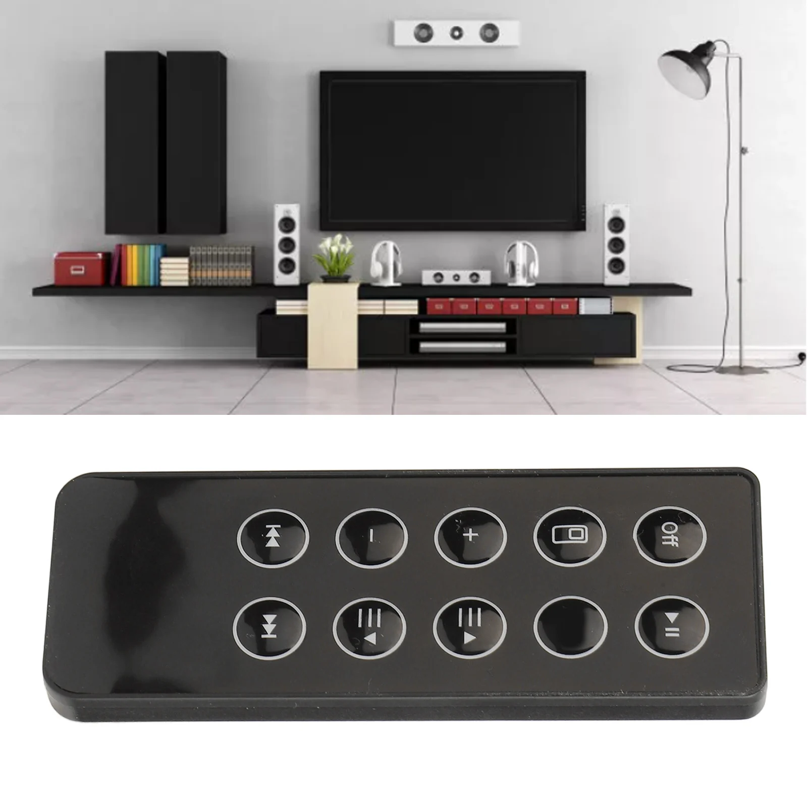 Speaker Replacement Remote Control Prevent Slipping Simple Remote Control for Sound Bars System and Stereo Speakers