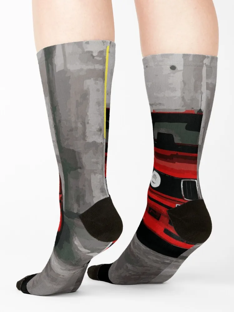Red Sports Car - Front Socks Thermal man winter floral happy hip hop Men Socks Luxury Brand Women's