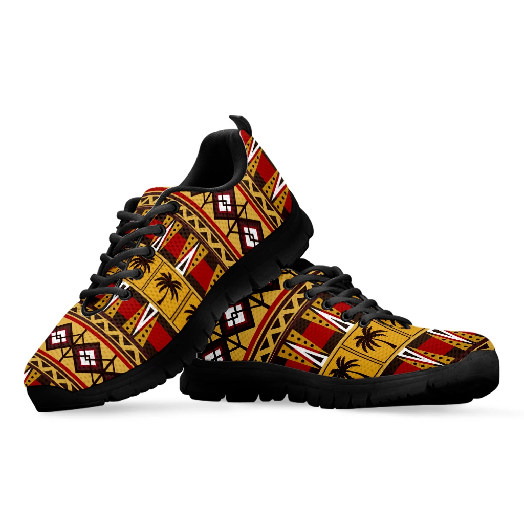 INSTANTARTS Tribal African Pattern Women Casual Sneaker Comfort Lightweight Flat Shoes New Style Footwear Zapatos Lace Up Mujer