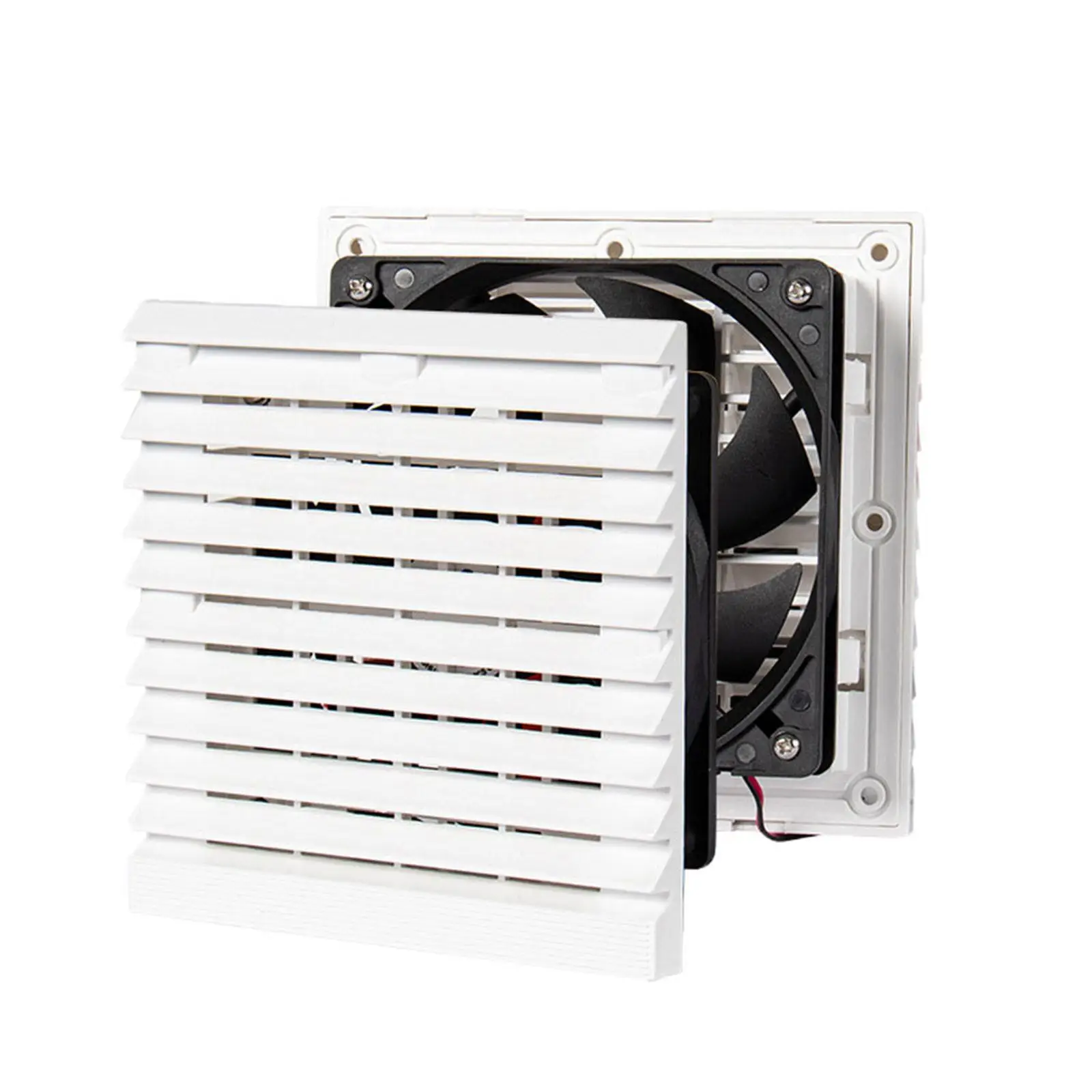 12V Cooling Exhaust Fan, Strong Wind Dust Proof Unidirectional White Exhaust Outlet Vent Ventilation, for Motorhome Van