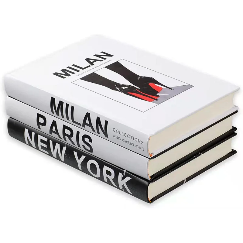 Custom Decorative Books Printing Home Hotel Decor Books Wholesales Hardcover Book