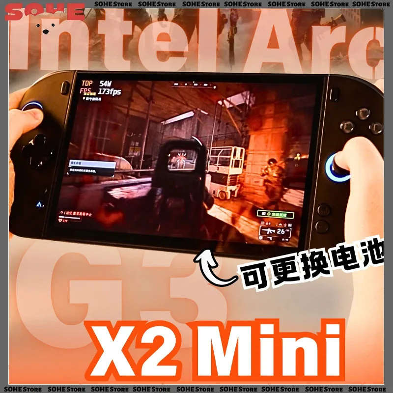 OneXPlayer X2 Mini Handheld Game Console OLED Intel Arc G3 Extreme 32GB 1TB SSD PC Gaming Handheld Detachable Controllers