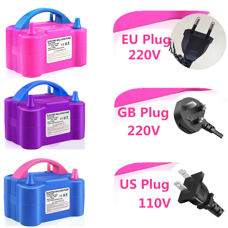 Double Hole AC Electric Balloon Pump 600W Multi-type Convenient Inflating Tools