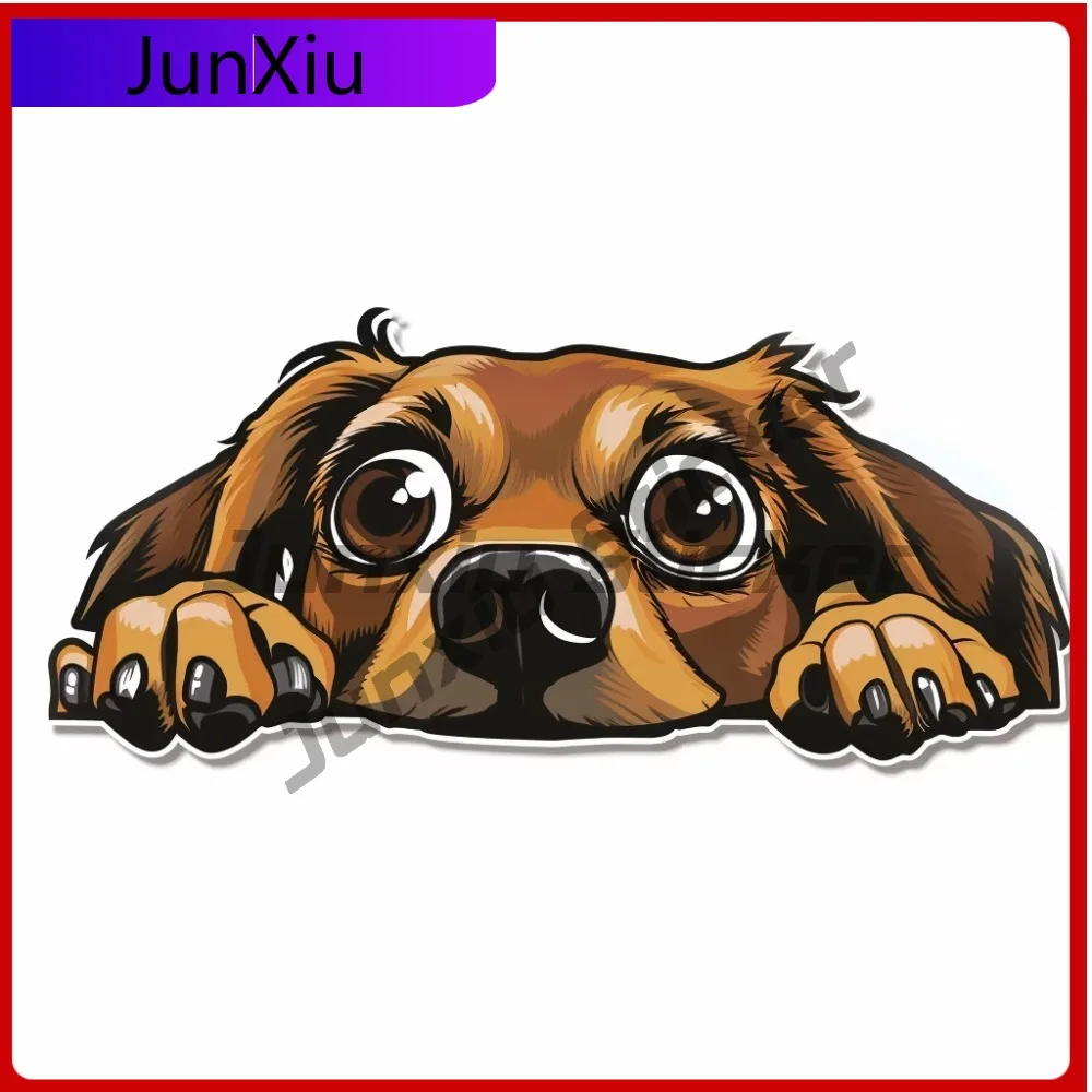 

Kawaii Anime Peeking Dog Unique Car Laptop Window Bumper Waterproof Vinyl Decal Sticker Cute Cute Aesthetic Cool Vintage