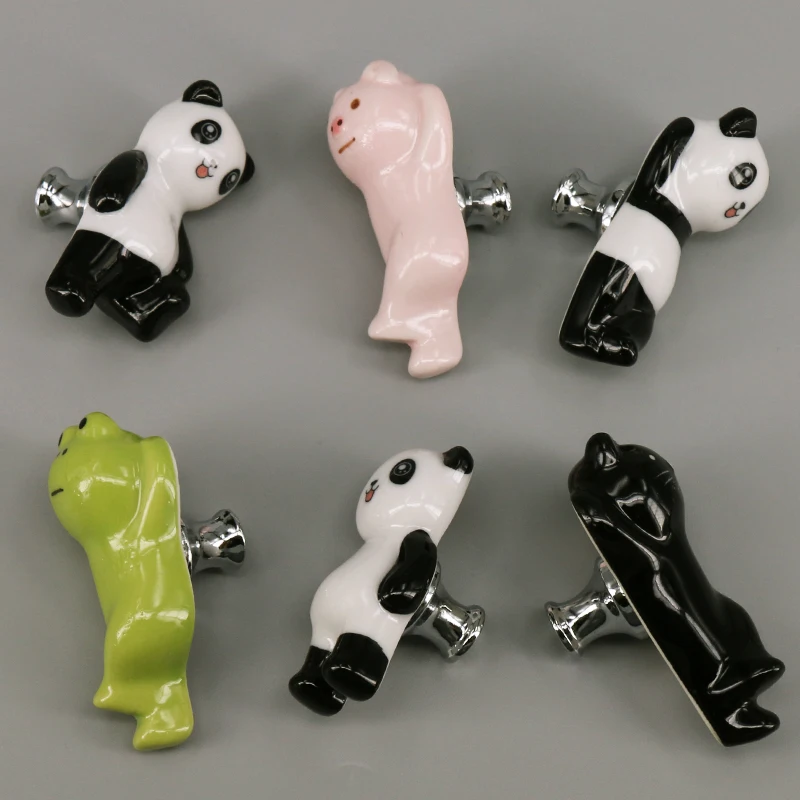 1 Piece Ceramic Drawer Knobs Lovely Cabinet Cupboard Pull Handles Kids Room Furniture Fittings Handle Hardware