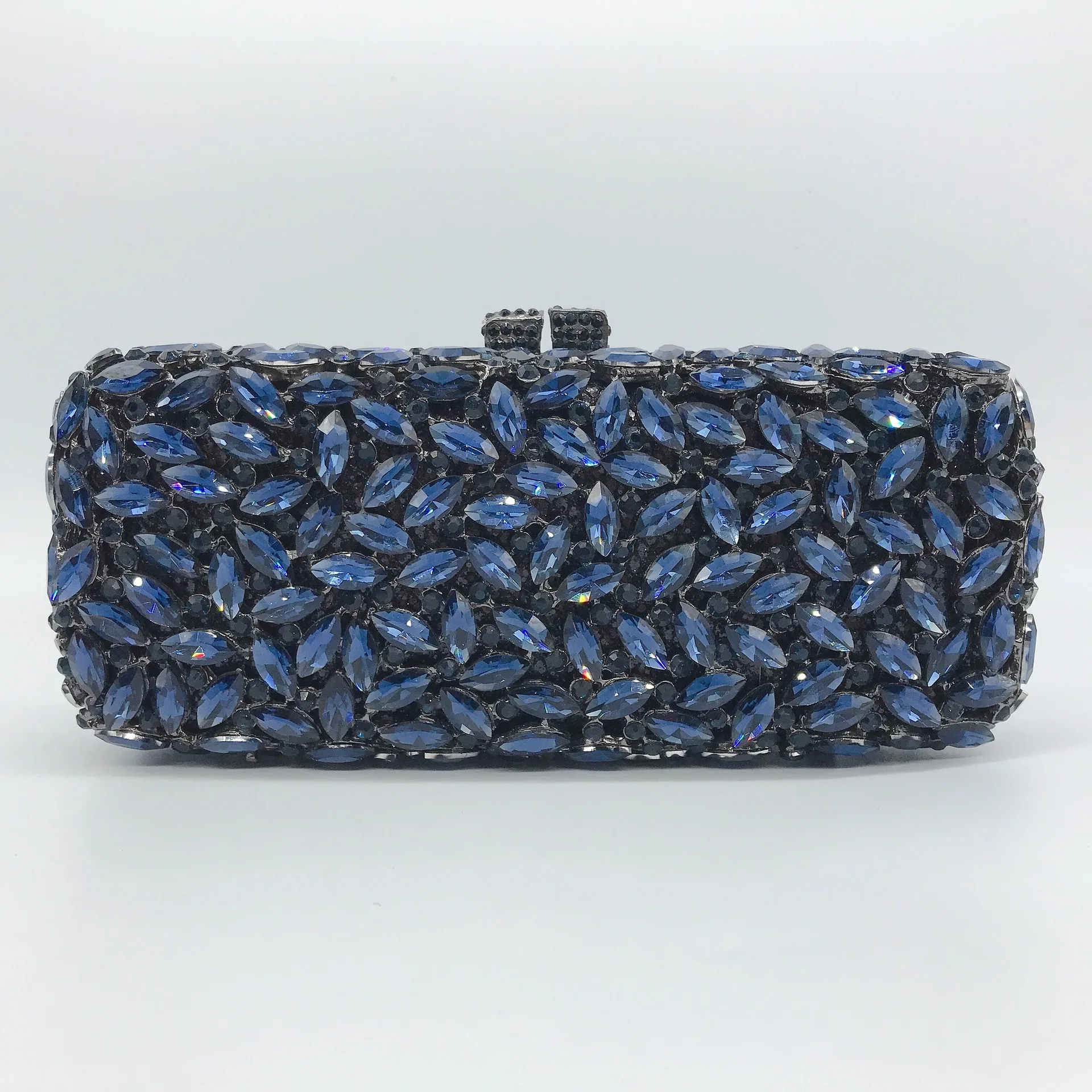 XIYUAN, bolsos de mano de cristal plateado/azul/rosa/verde/dorado para mujer, bolsos de noche para mujer, bolso nupcial Minaudiere, bolsos de mano para fiesta de boda