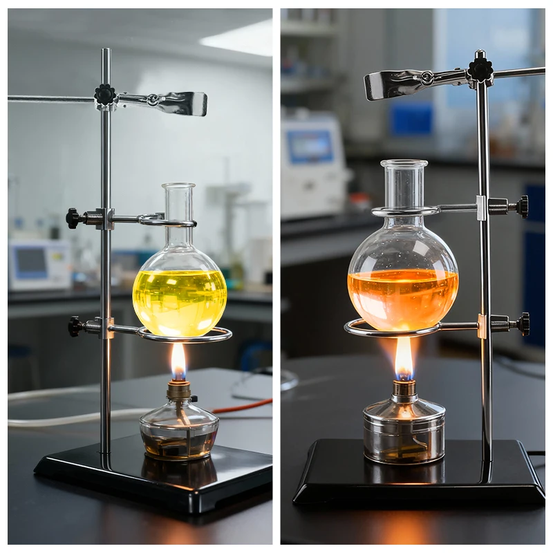 WESTTUNE Laboratory Stand Support Set Steel Lab Stand Set with Cast Iron Base Light Support Stand with Flask Clamp Burette Clamp image 6